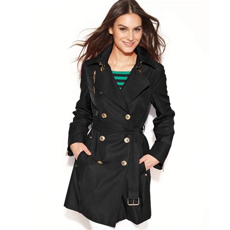 Michael Kors black trench coat